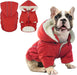 Casaco de Inverno, Impermeável e Forrado, com Tiras Refletoras, Capuz Removível e Cintura Ajustável, para cães - PetDoctors - Loja Online