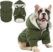 Casaco de Inverno, Impermeável e Forrado, com Tiras Refletoras, Capuz Removível e Cintura Ajustável, para cães - PetDoctors - Loja Online