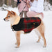 Casaco de Inverno para cão - colete polar grosso com estampado tartã - ideal para o Natal - PetDoctors - Loja Online