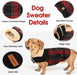 Casaco de Inverno para cão - colete polar grosso com estampado tartã - ideal para o Natal - PetDoctors - Loja Online