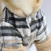 Casaco de Inverno Xadrez para Cães Pequenos - PetDoctors - Loja Online