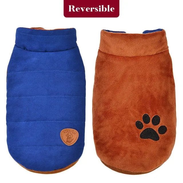 Casaco de Outono/Inverno, reversível e á prova de vento, para Cães - PetDoctors - Loja Online