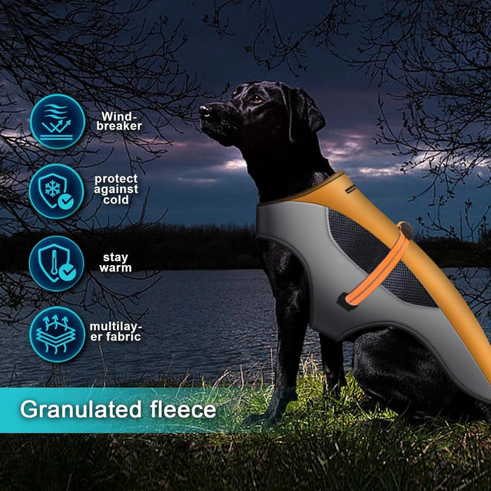 Casaco quente de Outono / Inverno para cães ou gatos, refletor, impermeável e à prova de vento - Fecho com velcro - PetDoctors - Loja Online
