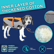 Casaco quente de Outono / Inverno para cães ou gatos, refletor, impermeável e à prova de vento - Fecho com velcro - PetDoctors - Loja Online