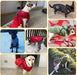 Casaco rosa, de inverno, para cão, impermeável, resistente ao vento, com tiras refletoras seguras e arnês ajustável - PetDoctors - Loja Online