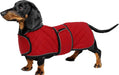 Casaco térmico de inverno para cão salsicha, com forro polar quente, impermeável, com faixas ajustáveis e orifício de arnês - PetDoctors - Loja Online