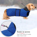 Casaco térmico de inverno para cão salsicha, com forro polar quente, impermeável, com faixas ajustáveis e orifício de arnês - PetDoctors - Loja Online