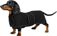 Casaco térmico de inverno para cão salsicha, com forro polar quente, impermeável, com faixas ajustáveis e orifício de arnês - PetDoctors - Loja Online