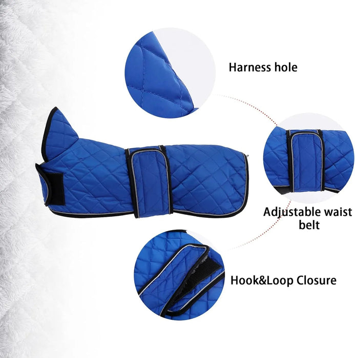 Casaco térmico de inverno para cão salsicha, com forro polar quente, impermeável, com faixas ajustáveis e orifício de arnês - PetDoctors - Loja Online