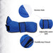 Casaco térmico de inverno para cão salsicha, com forro polar quente, impermeável, com faixas ajustáveis e orifício de arnês - PetDoctors - Loja Online