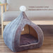 Cave / Tenda / Casinha para Gatos ou Cães de Raças Pequenas com Colchão de Micro - Fibras Removível - PetDoctors - Loja Online