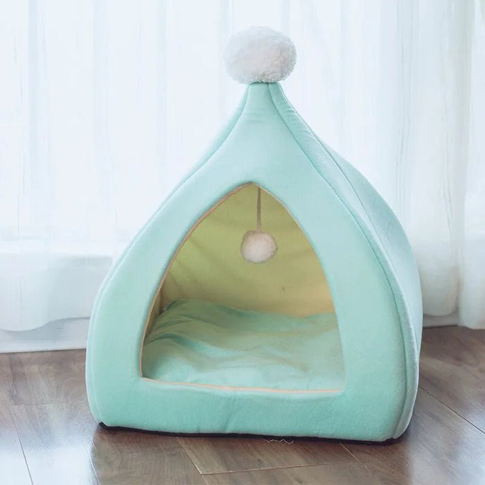 Cave / Tenda / Casinha para Gatos ou Cães de Raças Pequenas com Colchão de Micro - Fibras Removível - PetDoctors - Loja Online