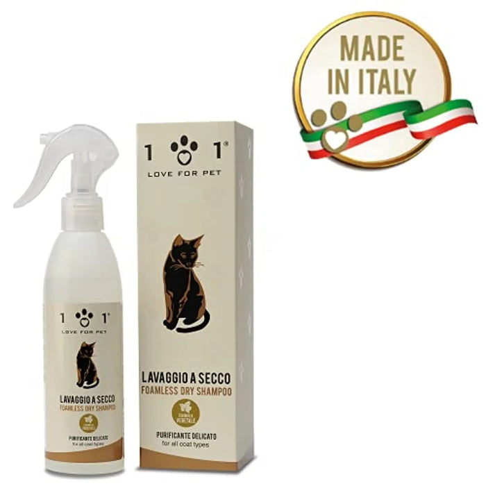 Champô a Seco Natural para Gato, 250 ml - Sem Necessidade de Água - Para uma Lavagem a Seco Eficaz - PetDoctors - Loja Online