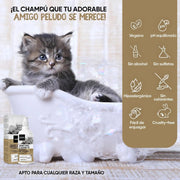 Champô cães e gatos anti - comichões. com óleo de côco e aloé vera (500 ml) - gel hidratante de banho com lavanda, camomila, aveia - PetDoctors - Loja Online
