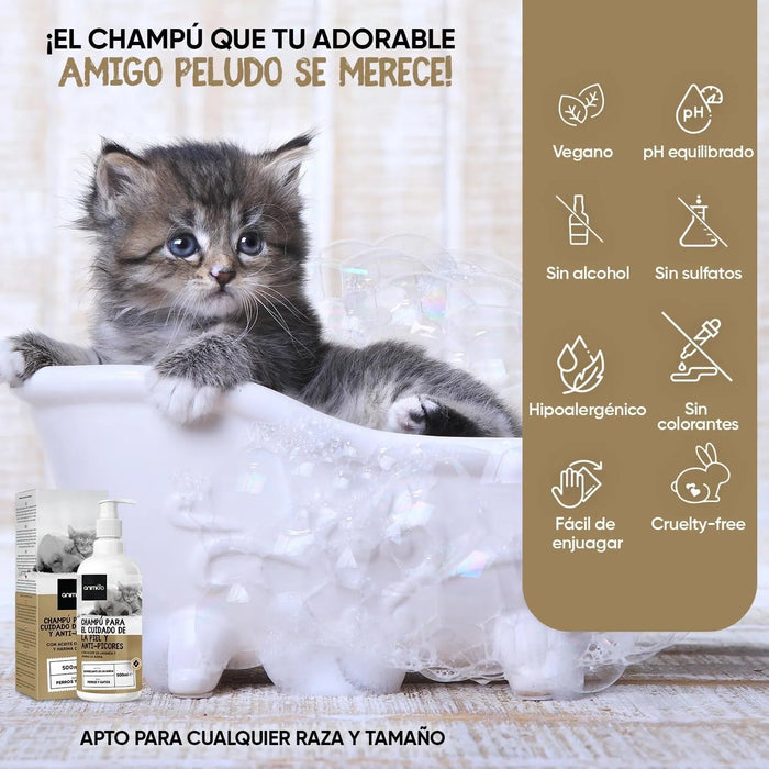 Champô cães e gatos anti - comichões. com óleo de côco e aloé vera (500 ml) - gel hidratante de banho com lavanda, camomila, aveia - PetDoctors - Loja Online
