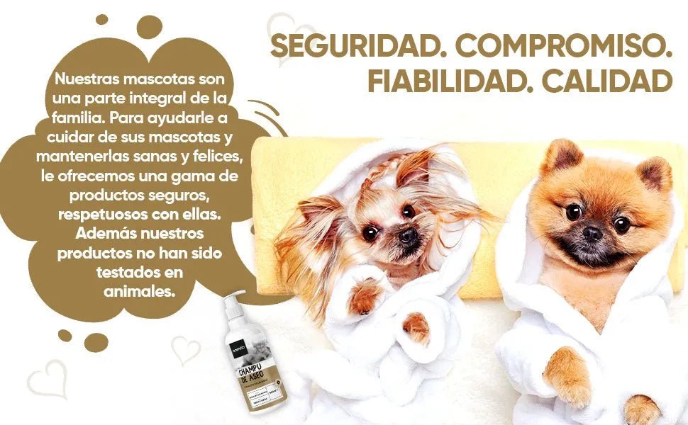 Champô cães e gatos anti - comichões. com óleo de côco e aloé vera (500 ml) - gel hidratante de banho com lavanda, camomila, aveia - PetDoctors - Loja Online
