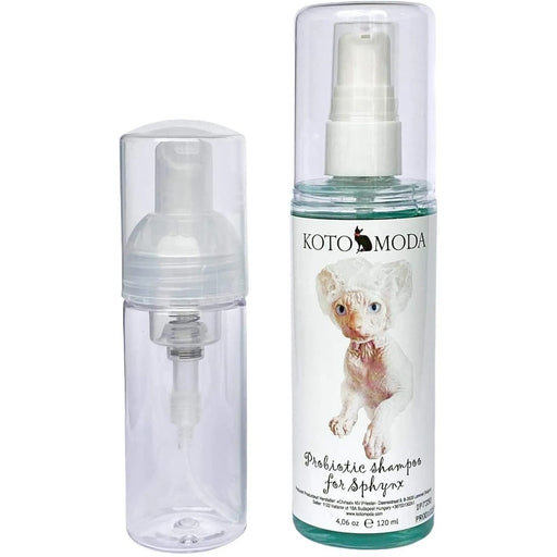 Champô Probiótico para Gatos Sphynx - 120 ml (com bomba de espuma) - PetDoctors - Loja Online