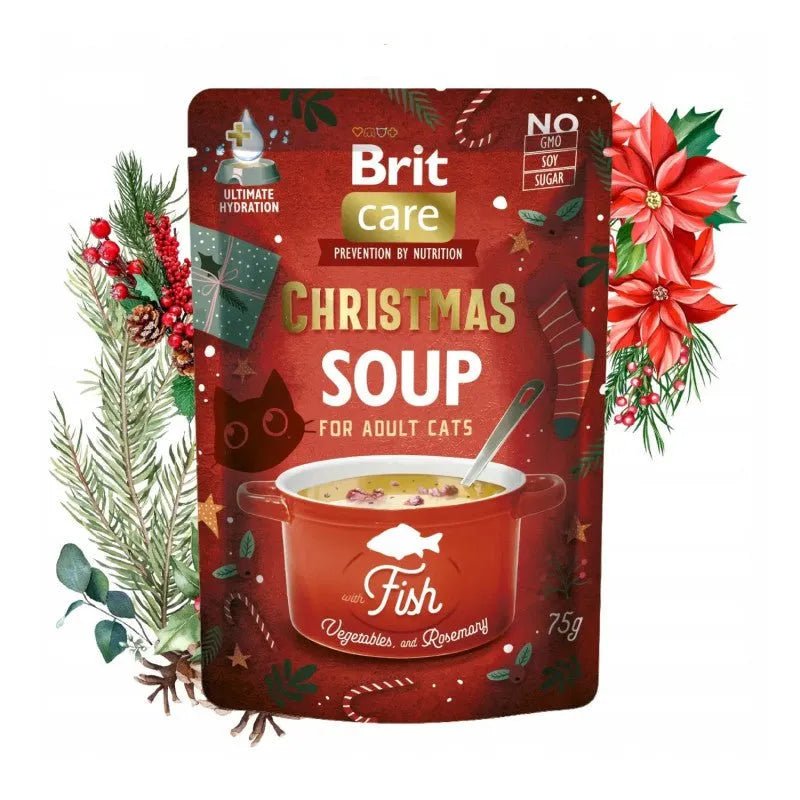 Christmas Soup para gato - Peixe com vegetais e rosmaninho (saquetas 75g) - PetDoctors - Loja Online