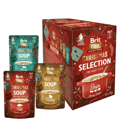 Christmas Soup para gato - Vaca com vegetais e rosmaninho (saquetas 75g) - PetDoctors - Loja Online