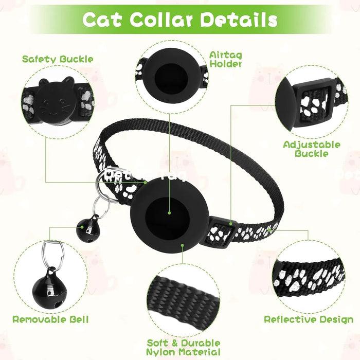 Colar de gato refletor para Airtag - PetDoctors - Loja Online