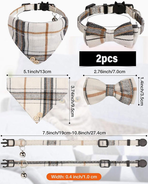 Coleira de Natal Lenço e Laço Borboleta, para Gatos ou Cães - PetDoctors - Loja Online