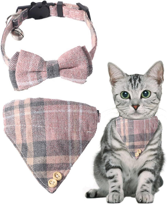 Coleira de Natal Lenço e Laço Borboleta, para Gatos ou Cães - PetDoctors - Loja Online