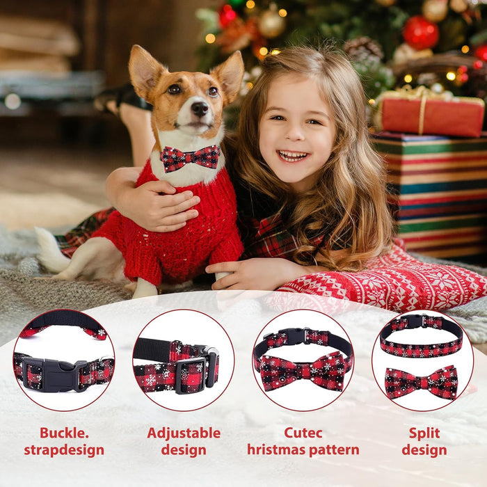 Coleira de Natal para cão ou gato com gravata borboleta - PetDoctors - Loja Online