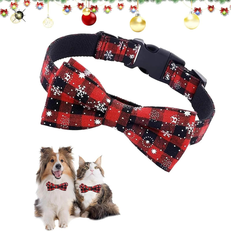 Coleira de Natal para cão ou gato com gravata borboleta - PetDoctors - Loja Online