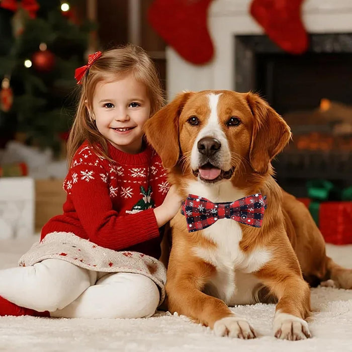 Coleira de Natal para cão ou gato com gravata borboleta - PetDoctors - Loja Online