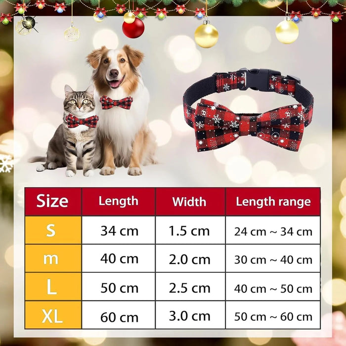 Coleira de Natal para cão ou gato com gravata borboleta - PetDoctors - Loja Online