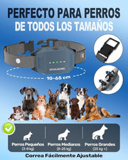 Coleira de treino para cães, sem descarga elétrica, 9 níveis, som, vibração e impulso, alcance de 3000 m, recarregável, automonomia 30 dias, impermeável IP67 - PetDoctors - Loja Online