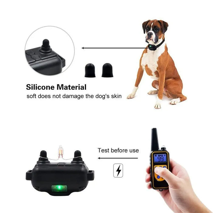 Coleira de Treino Recarregável com LCD Display (800 metros) - PetDoctors - Loja Online