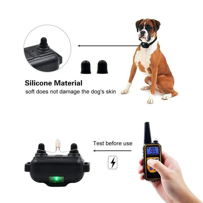 Coleira de Treino Recarregável com LCD Display (800 metros) - PetDoctors - Loja Online