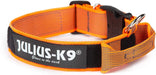 Coleira Julius - K9 - Cinza e Côr com pega, fecho de segurança e patch intermutável - PetDoctors - Loja Online