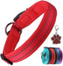 Coleira para cães ou gatos, macia, acolchoada, reflectora, em neoprene ajustável - PetDoctors - Loja Online