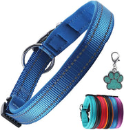 Coleira para cães ou gatos, macia, acolchoada, reflectora, em neoprene ajustável - PetDoctors - Loja Online