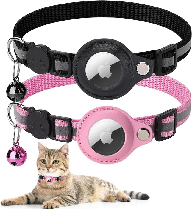 Coleira Refletora para Gatos, para localizador GPS Apple Air Tag (não incluído) - PetDoctors - Loja Online