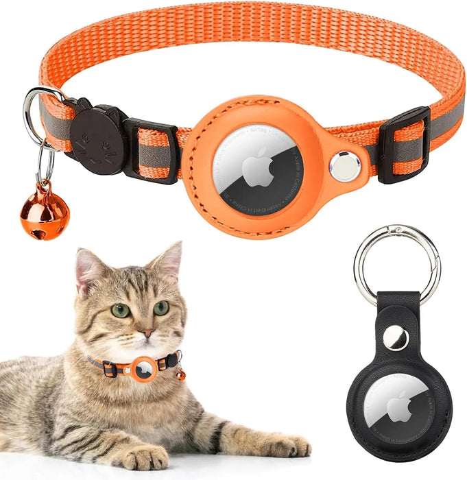 Coleira Refletora para Gatos, para localizador GPS Apple Air Tag (não incluído) - PetDoctors - Loja Online