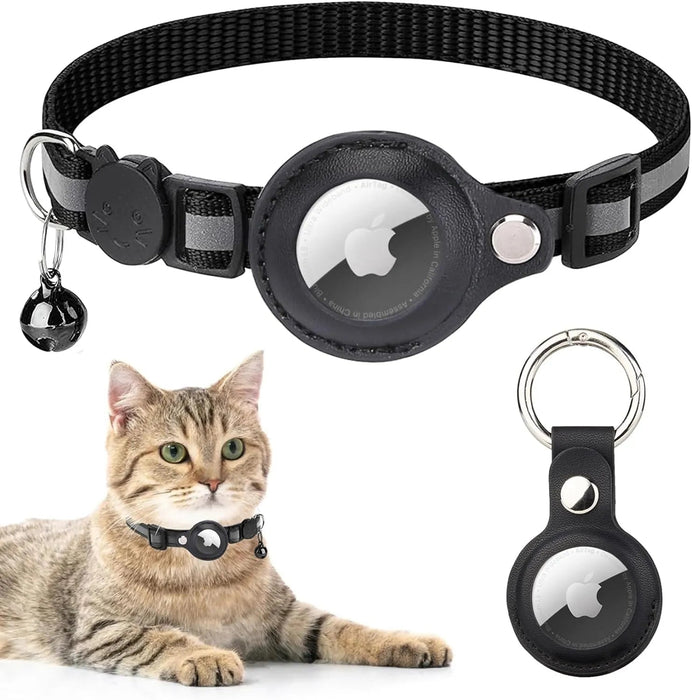 Coleira Refletora para Gatos, para localizador GPS Apple Air Tag (não incluído) - PetDoctors - Loja Online