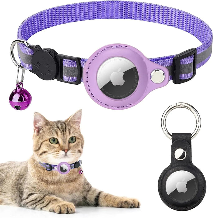 Coleira Refletora para Gatos, para localizador GPS Apple Air Tag (não incluído) - PetDoctors - Loja Online