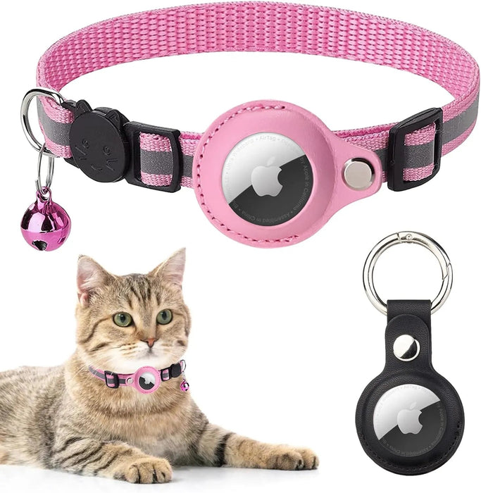Coleira Refletora para Gatos, para localizador GPS Apple Air Tag (não incluído) - PetDoctors - Loja Online