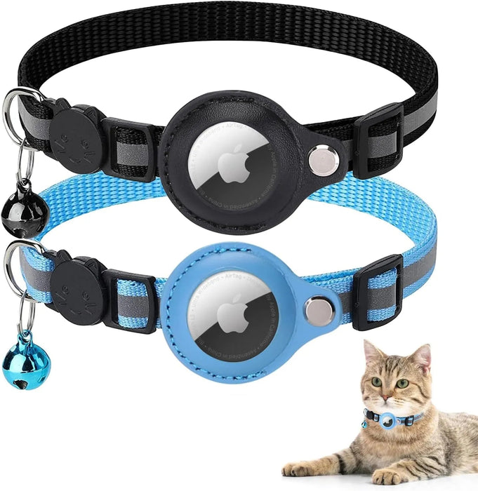 Coleira Refletora para Gatos, para localizador GPS Apple Air Tag (não incluído) - PetDoctors - Loja Online