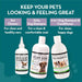 Colónia para cães em spray completamente natural / perfume em spray para cães | Aroma a Talco para bebés | Desodorizante, Desembaraçador e Condicionador de pelo em spray para cães, 250 ml - PetDoctors - Loja Online