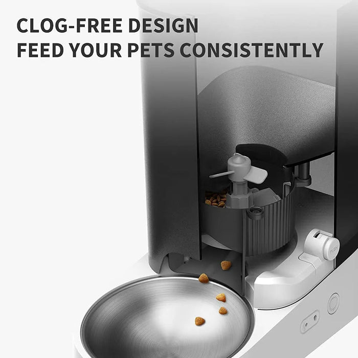 🐱 Comedouro Automático para 🐱 Gatos ou 🐶 Cães (3 litros) - Wi - Fi 2,4 G, 👉 Lavável, caixa de aço inoxidável - PetDoctors - Loja Online