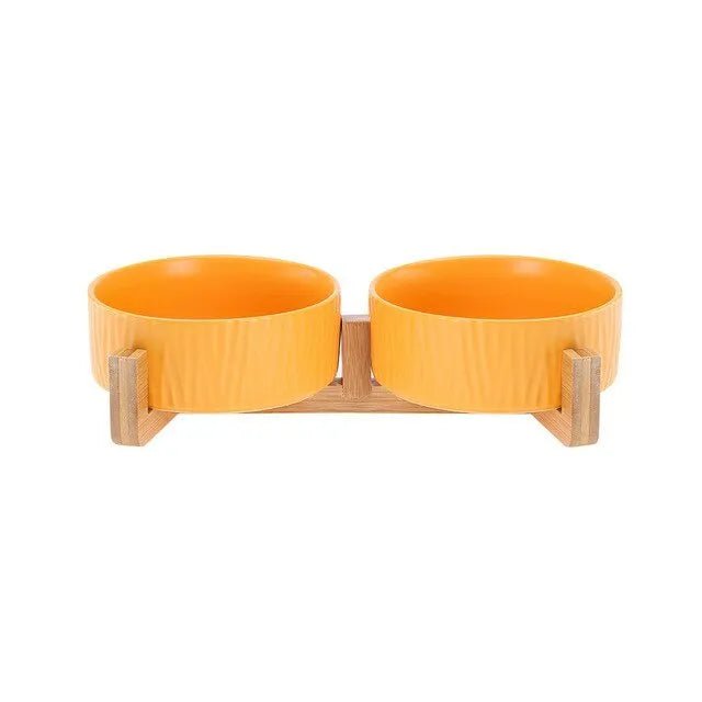 Comedouro / Bebedouro Cerâmico Elevado para Cães ou Gatos (simples ou duplo) - PetDoctors - Loja Online