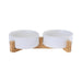 Comedouro / Bebedouro Cerâmico Elevado para Cães ou Gatos (simples ou duplo) - PetDoctors - Loja Online