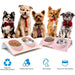 Comedouro / Bebedouro Duplo para Gato ou Cão, em Aço Inoxidável, Base Antiderrapante - PetDoctors - Loja Online
