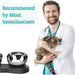 Comedouro / Bebedouro Duplo para Gatos ou Cães em Aço Inoxidável, Ângulo Ajustável, Base Antiderrapante (600 ml x 2) - PetDoctors - Loja Online
