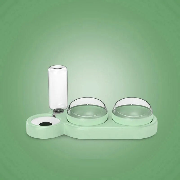 Comedouro Duplo + Bebedouro Automático para Cães ou Gatos - PetDoctors - Loja Online