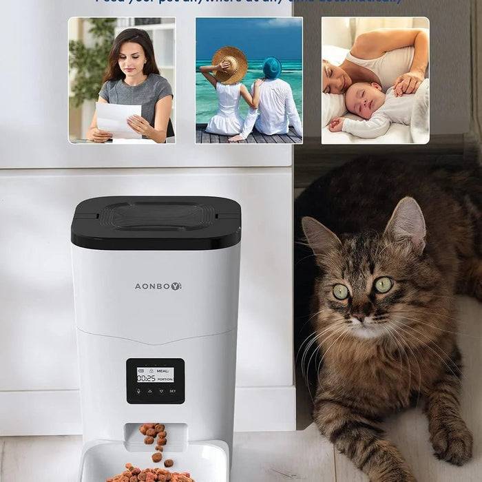 🐱🐶 Comedouro Inteligente para Gato ou Cão - Controlo de Tempo 1 a 4 refeições por dia - Gravação de voz 10 seg. - PetDoctors - Loja Online